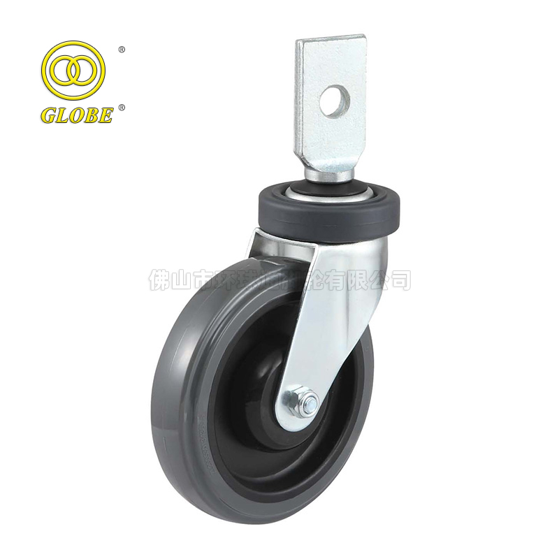 5 Inch Medium Duty Super Quiet Polyurethane Yoke Swivel Casters