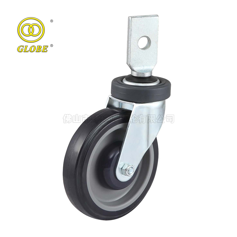 5 Inch Medium Duty High-Strength Polyurethane Yoke Swivel Casters