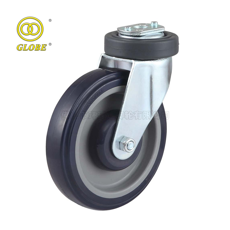 4 Inch Medium Duty High-Strength Polyurethane Bolt Hole Rigid Casters