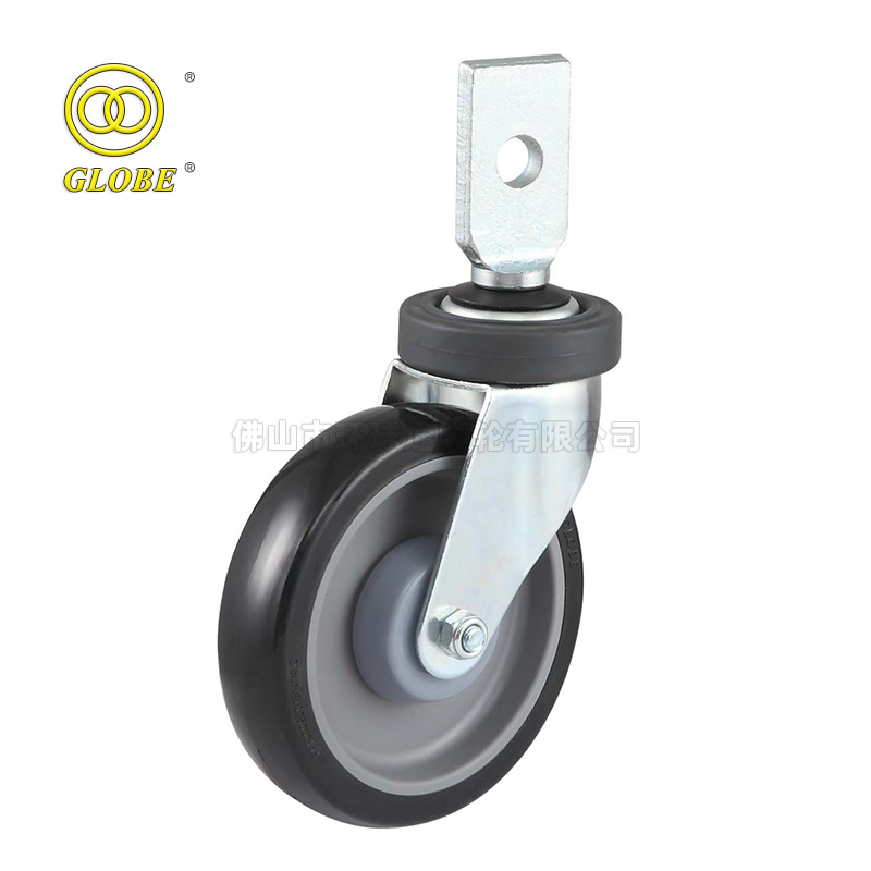 4 Inch Light Duty Premium PU Clamp Swivel Casters