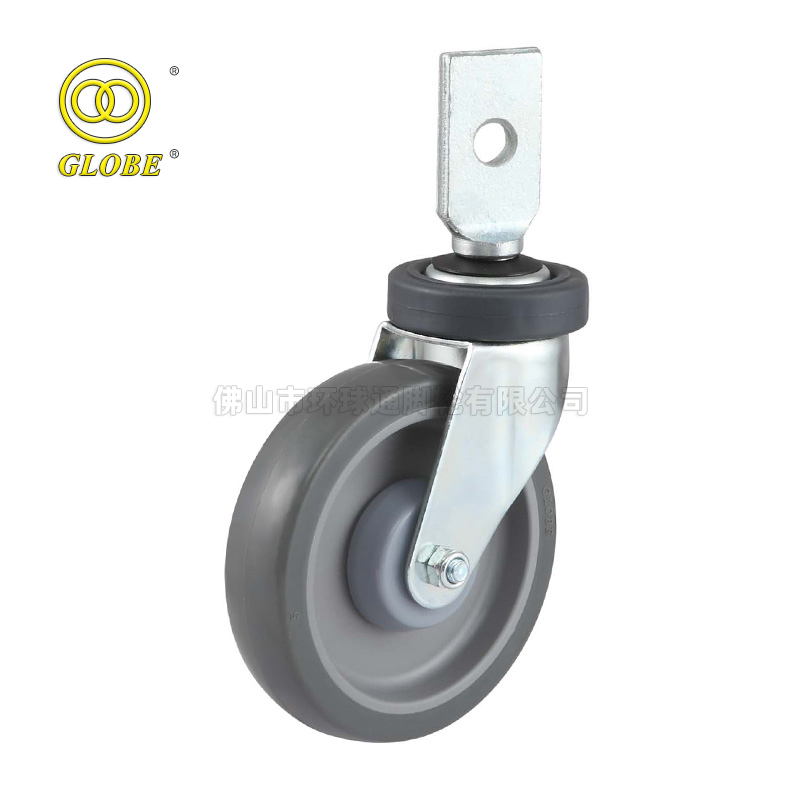 4 Inch Light Duty Super Quiet PU Clamp Swivel Casters