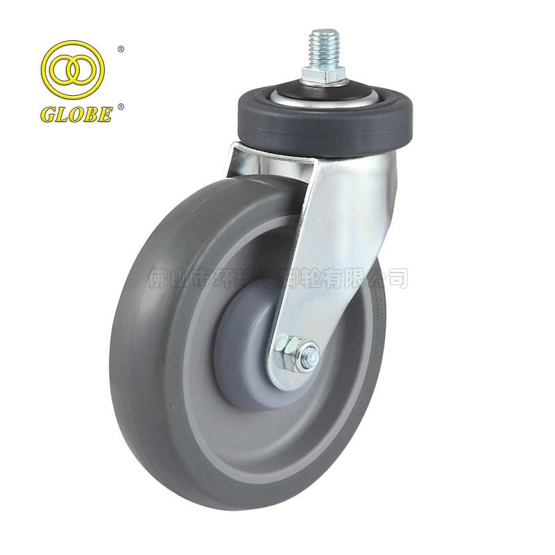 4 Inch Light Duty Super Quiet PU Stem Casters