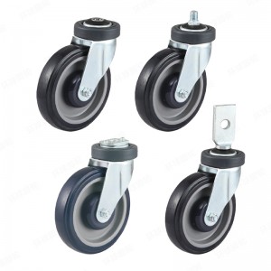 EP5 SERIES – Bolt hole/Square head threaded stem/Splinting type – Shopping Cart Polyurethane Castor