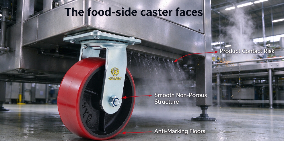 Food industry casters are different