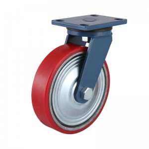 6 Inch Heavy Duty Swivel Caster – Polyurethane on Iron Core – 1100 lbs