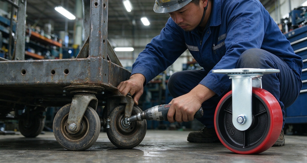 Replacing casters