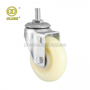 2 1/2 Inch Medium Duty Nylon Threaded Stem Casters