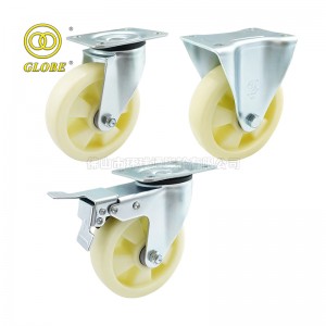 KA03 SERIES 2026 New Style EU Caster – Swivel/Fixed/Brake Nylon Castor Wheel – GLOBE