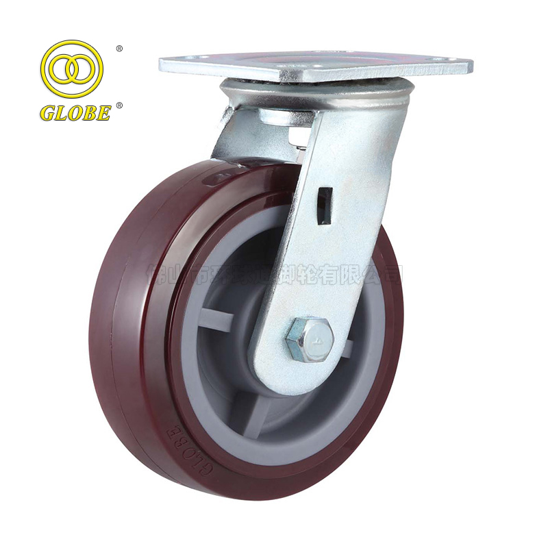 8 Inch Heavy Duty Super Polyurethane Swivel Casters